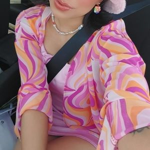 Cover up "kimono" Bohemian print